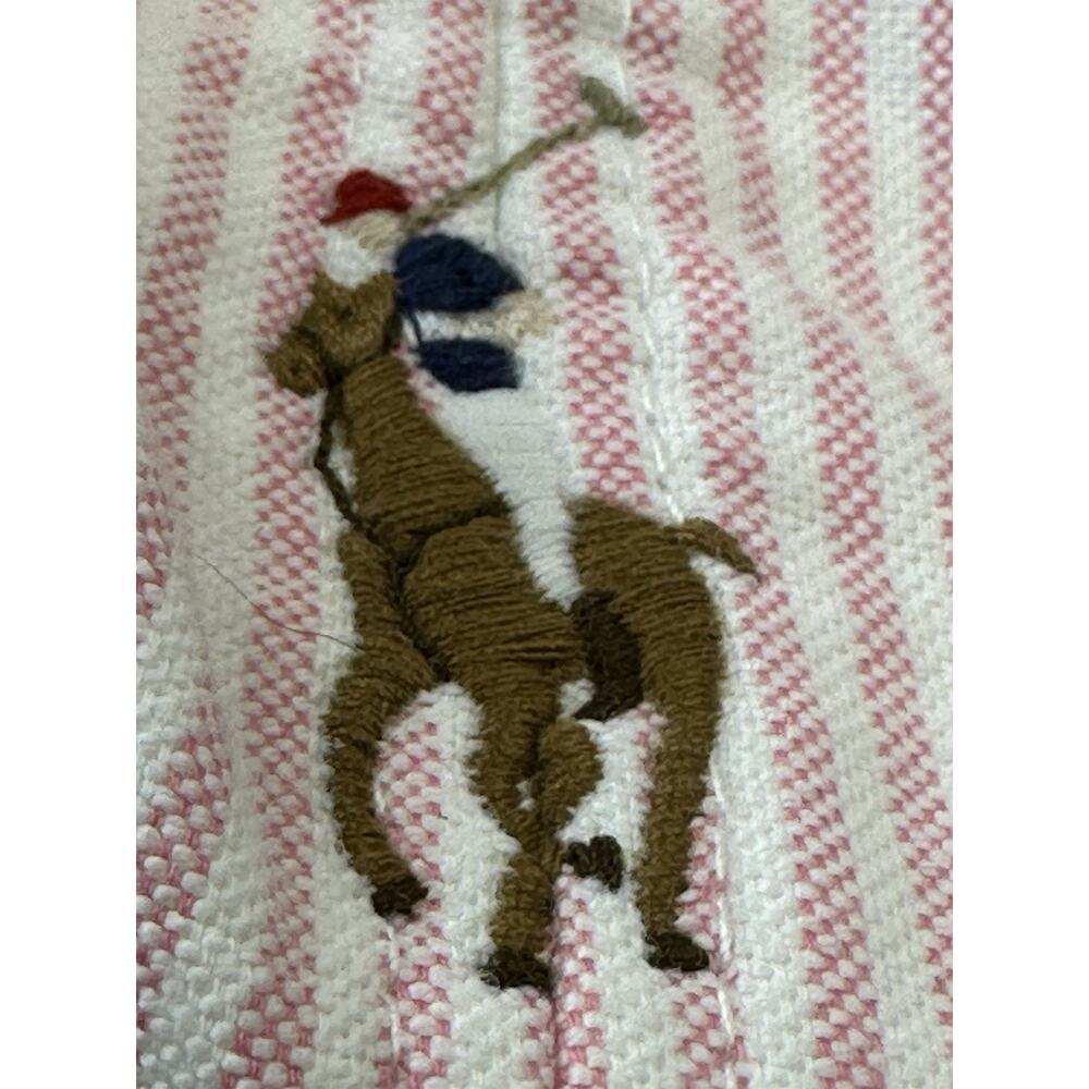 Striped Oxford Cap Save to Wishlist Polo Ralph Lauren Pink And White One Size - Picture 3 of 7
